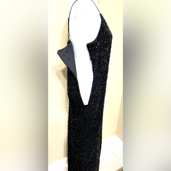 NWT BerryGo Women's Sexy V Neck Bodycon Sequin Gown
Evening Dress with Slit- - Picture 5 of 7
